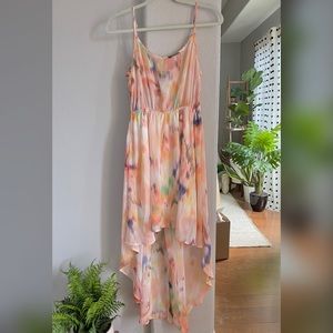 Forever 21 tie dye high low dress